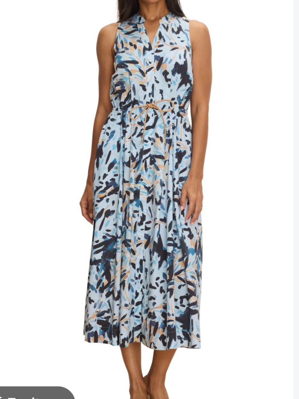 Nic + Zoe Garden Shade Sienna Midi Dress Size S
